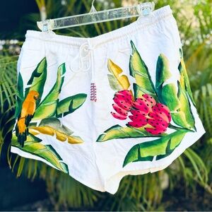 ☀️🌴 FARM Rio 🌴☀️ Summer Foliage Tropical Shorts
